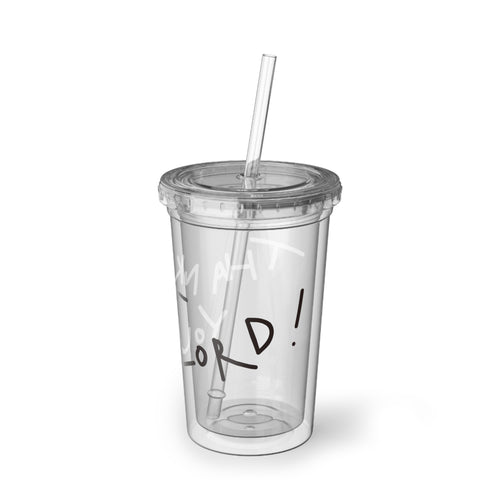 Acrylic Tumbler — Handwritten 'Thank You Lord' Script Travel Cup