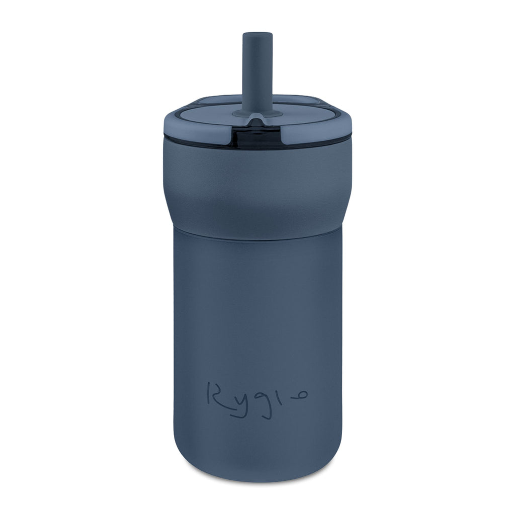 Kids 12oz Leakproof Straw Tumbler — Engraved Insulated Sippy Cup (Kid-Friendly)