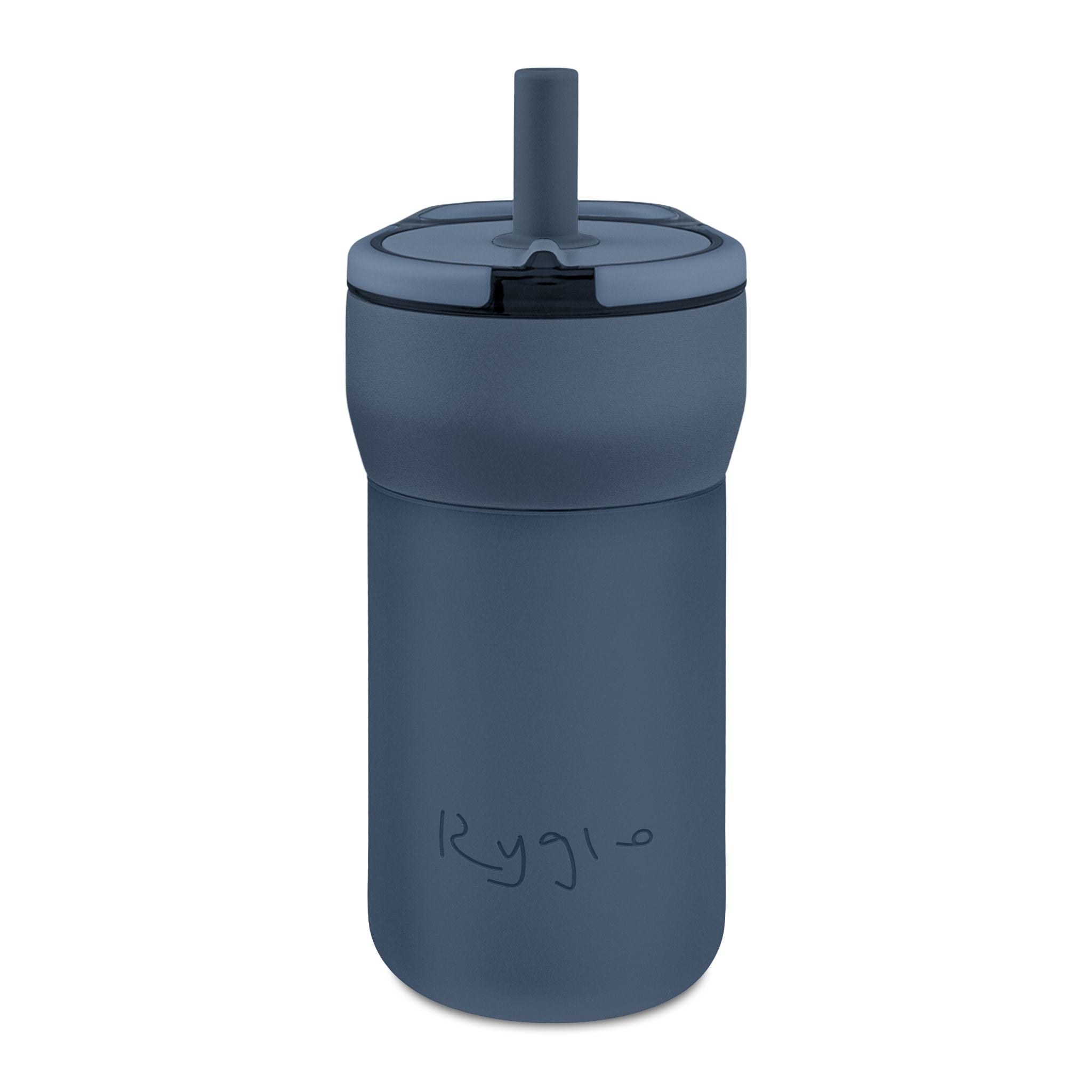 Kids 12oz Leakproof Straw Tumbler — Engraved Insulated Sippy Cup (Kid-Friendly)